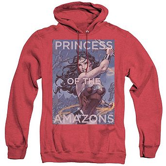 Justice League of America Princess Of The Amazons Adult Heather Hoodie