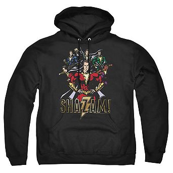 Shazam Movie Group Of Heroes Adult Pull Over Hoodie