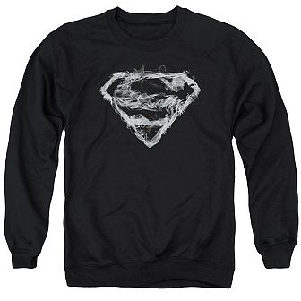 Superman Smoking Shield Adult Crewneck Sweatshirt