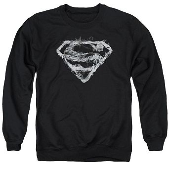 Superman Smoking Shield Adult Crewneck Sweatshirt