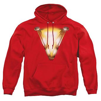 Shazam Movie Bolt Adult Pull Over Hoodie
