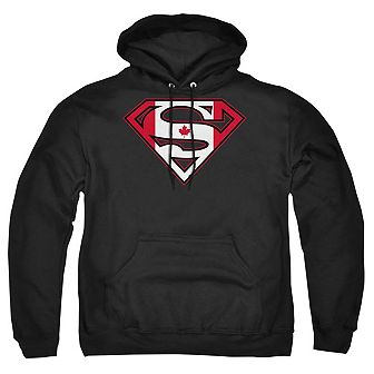 Superman Canadian Shield Adult Pull Over Hoodie