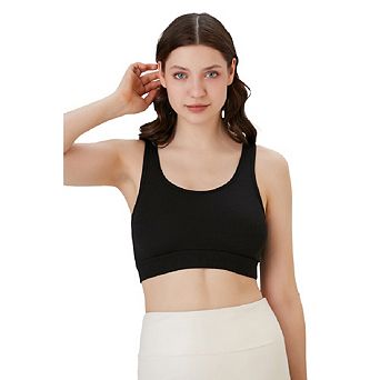 Unlined Juniors' Bra Top, Comfortable Activewear For Yoga, Walking, Lounging