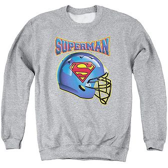 Superman Helmet Adult Crewneck Sweatshirt