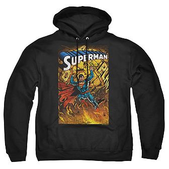 Superman One Adult Pull Over Hoodie