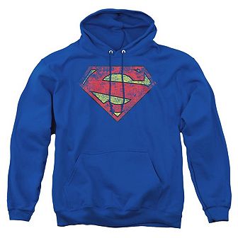 Superman New 52 Shield Adult Pull Over Hoodie