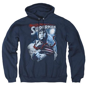 Superman Honor And Protect Adult Pull Over Hoodie