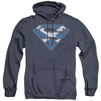Superman Scottish Shield Adult Heather Hoodie