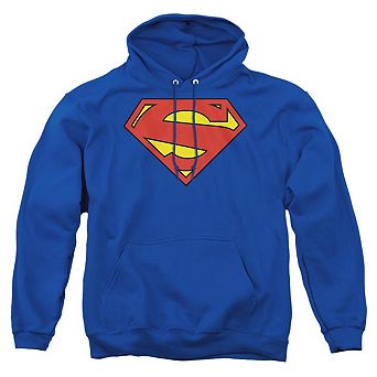 Superman New 52 Shield Adult Pull Over Hoodie