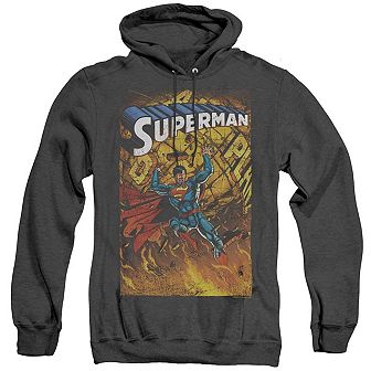 Superman One Adult Heather Hoodie