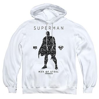 Superman Paisley Sihouette Adult Pull Over Hoodie