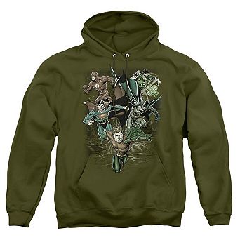Justice League of America Spacing Out Adult Pull Over Hoodie