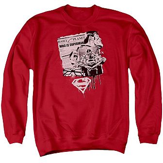 Superman Identity Adult Crewneck Sweatshirt