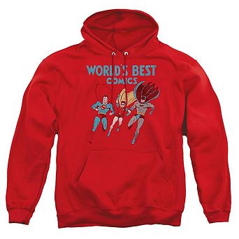 Justice League of America Worlds Best Adult Pull Over Hoodie