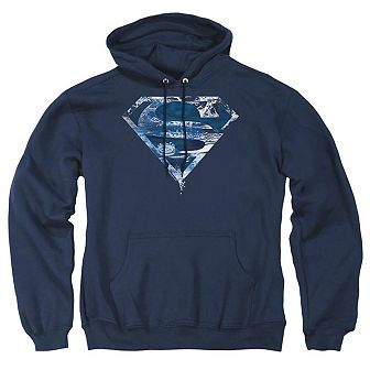 Superman Water Shield Adult Pull Over Hoodie