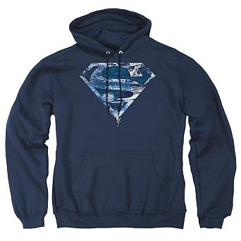 Superman Water Shield Adult Pull Over Hoodie