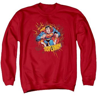 Superman Sorry About The Wall Adult Crewneck Sweatshirt