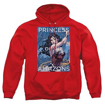 Justice League of America Princess Of The Amazons Adult Pull Over Hoodie