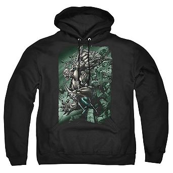 Superman Doomsday Destruction Adult Pull Over Hoodie