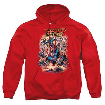Justice League of America Lost Adult Pull Over Hoodie