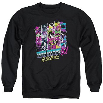 Teen Titans Go To The Movies To The Movies Adult Crewneck Sweatshirt