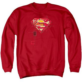 Superman Super Mech Shield Adult Crewneck Sweatshirt