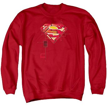 Superman Super Mech Shield Adult Crewneck Sweatshirt