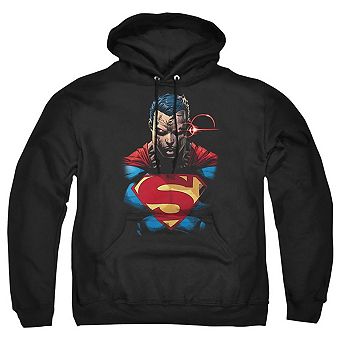 Superman Displeased Adult Pull Over Hoodie