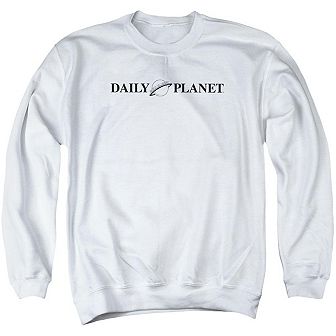 Superman Daily Planet Logo Adult Crewneck Sweatshirt