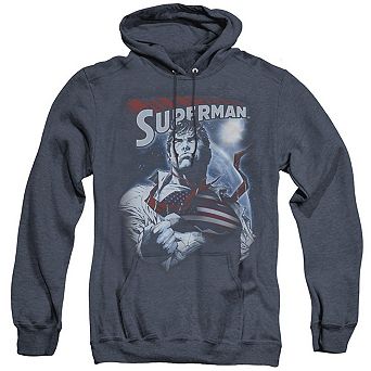 Superman Honor And Protect Adult Heather Hoodie