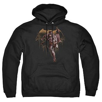 Justice League Movie Caped Crusader Adult Pull Over Hoodie