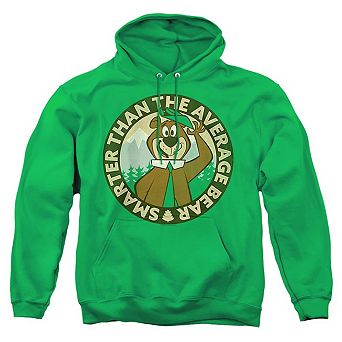 Yogi Bear Smarter Than Average Adult Pull Over Hoodie