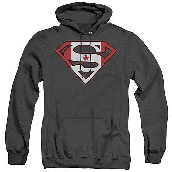 Superman Canadian Shield Adult Heather Hoodie