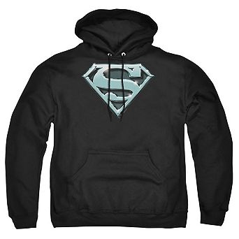 Superman Chrome Shield Adult Pull Over Hoodie