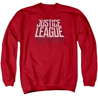 Justice League Movie League Distressed Adult Crewneck Sweatshirt