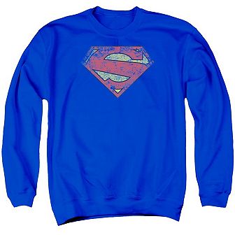 Superman New 52 Shield Adult Crewneck Sweatshirt