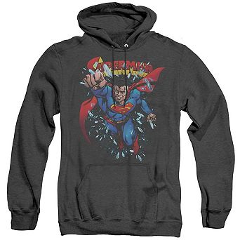 Superman Old Man Kal Adult Heather Hoodie