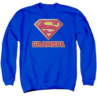 Superman Super Grandpa Adult Crewneck Sweatshirt