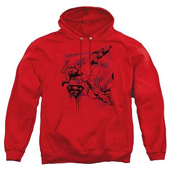 Superman Omnipresent Adult Pull Over Hoodie
