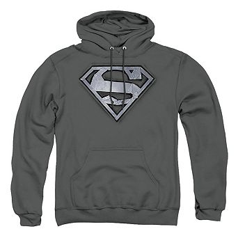 Superman Duct Tape Shield Adult Pull Over Hoodie