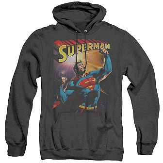 Superman Victory Adult Heather Hoodie