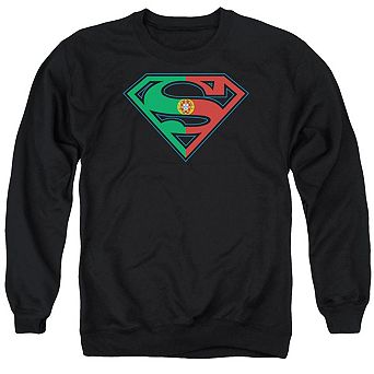 Superman Portugal Shield Adult Crewneck Sweatshirt