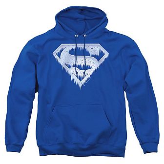 Superman Ice And Snow Shield Adult Pull Over Hoodie