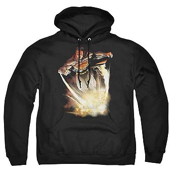 Superman Explosive Adult Pull Over Hoodie