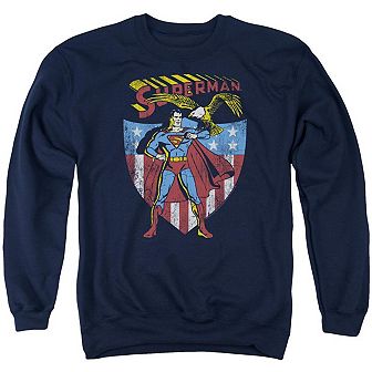 Superman All American Adult Crewneck Sweatshirt