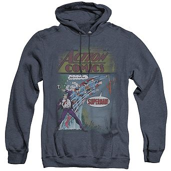 Superman Quick Change Adult Heather Hoodie