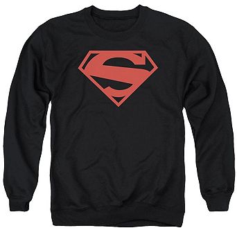 Superman 52 Red Block Adult Crewneck Sweatshirt