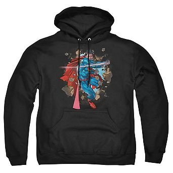 Superman Rock Breaker Adult Pull Over Hoodie