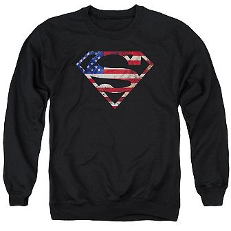 Superman Super Patriot Adult Crewneck Sweatshirt