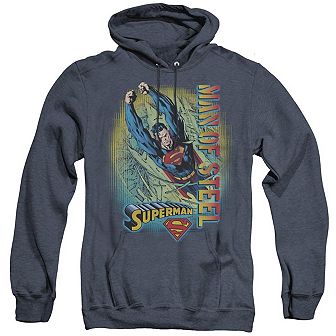 Superman Breakthrough Adult Heather Hoodie